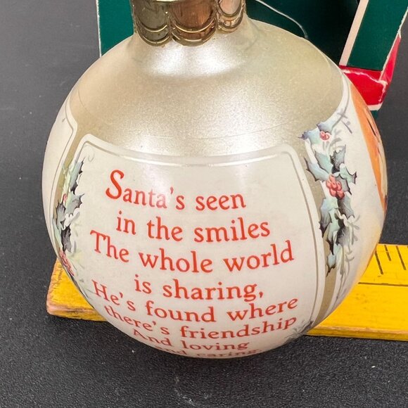 Norman Rockwell 1989 Glass Ornament From Saturday Evening Post Holiday Cover USA - Picture 3 of 12